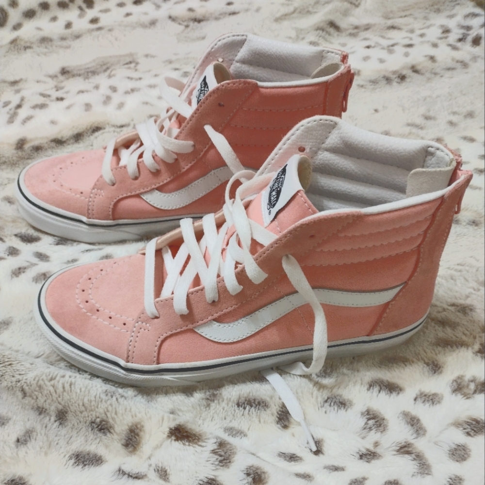 Pink Vans High tops (Never Worn)